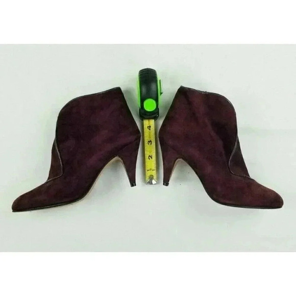 Andrea Carrona Made in Italy Burgundy Side Zip Ankle Boots Size 36 (US 6-6.5) - Picture 7 of 9